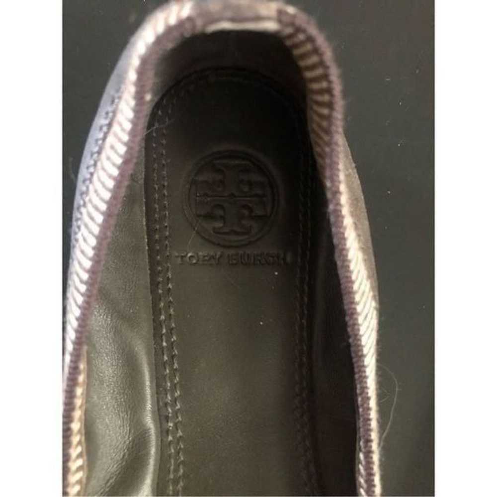 Tory Burch Gabby Gunmetal Platinum Ballet FlatsSi… - image 9