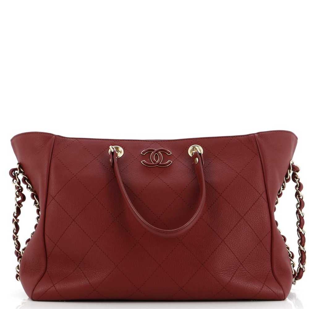 Chanel Classic Cc Shopping leather tote - image 1