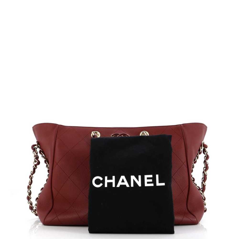 Chanel Classic Cc Shopping leather tote - image 2