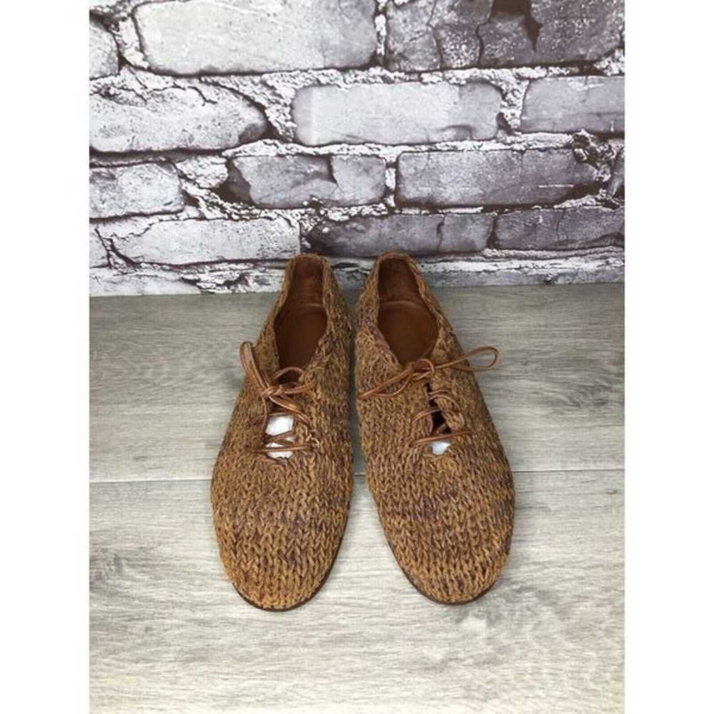 Cole Haan Resort Brown Leather Woven Basket Weave… - image 2