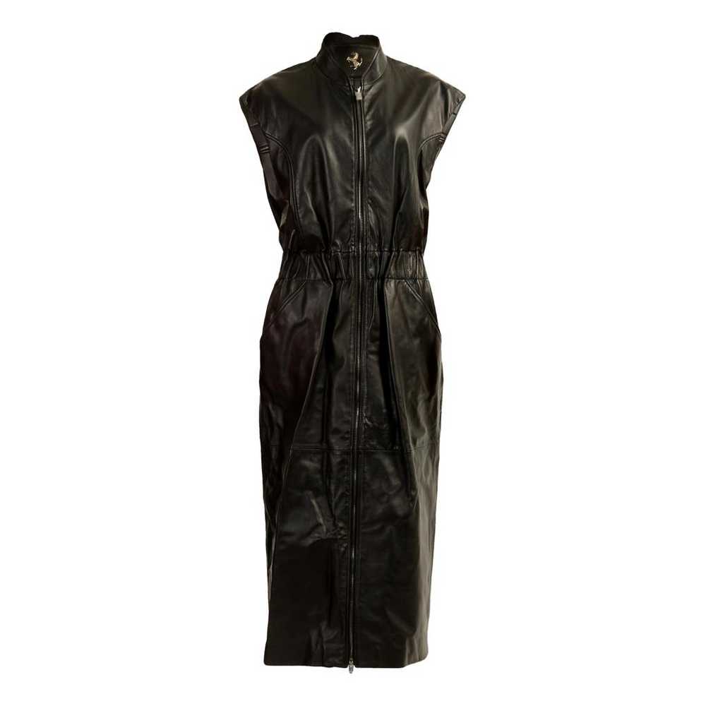 Ferrari Leather mid-length dress - image 1