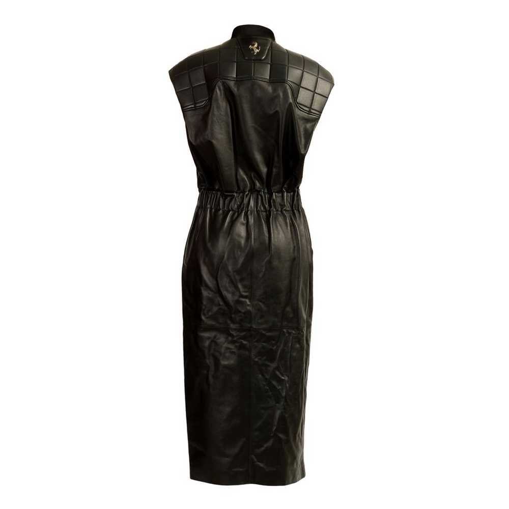 Ferrari Leather mid-length dress - image 2