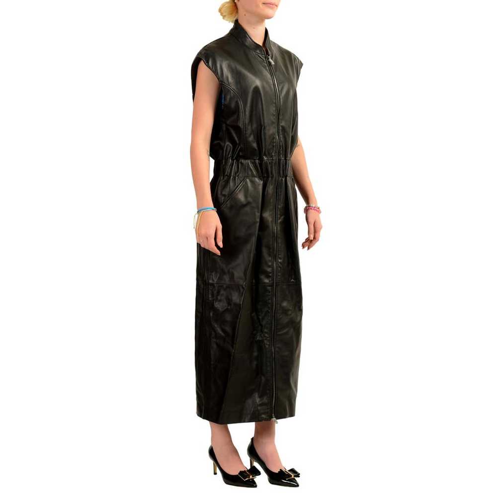 Ferrari Leather mid-length dress - image 7