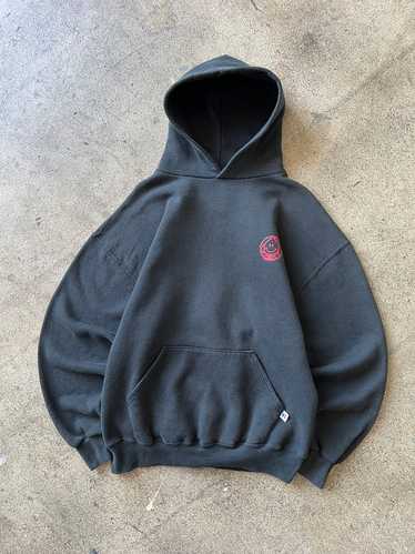 1990s Russell Faded Black Hoodie World Industries