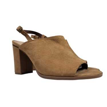 Vintage 7 Eight Womens 8M Kiera Tan Brown Suede Sl