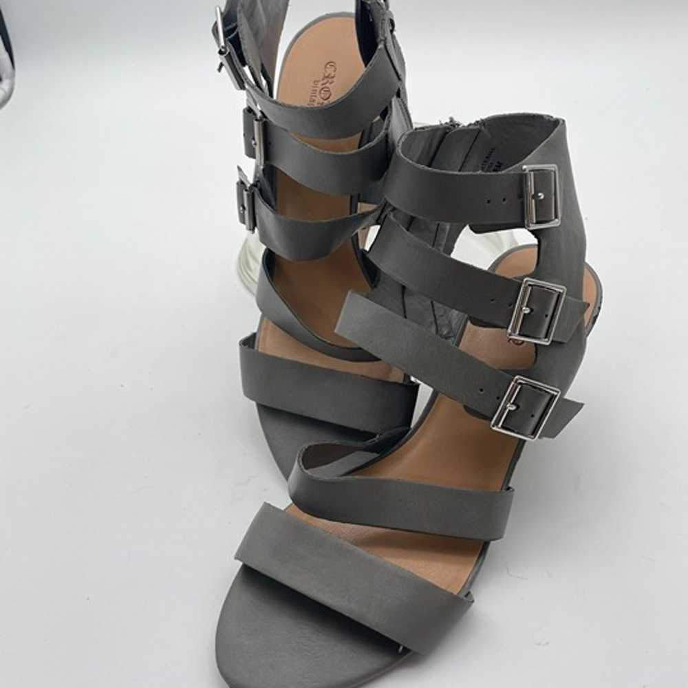 Crown Vintage Serena Gray Strappy Gladiator Wedge… - image 3