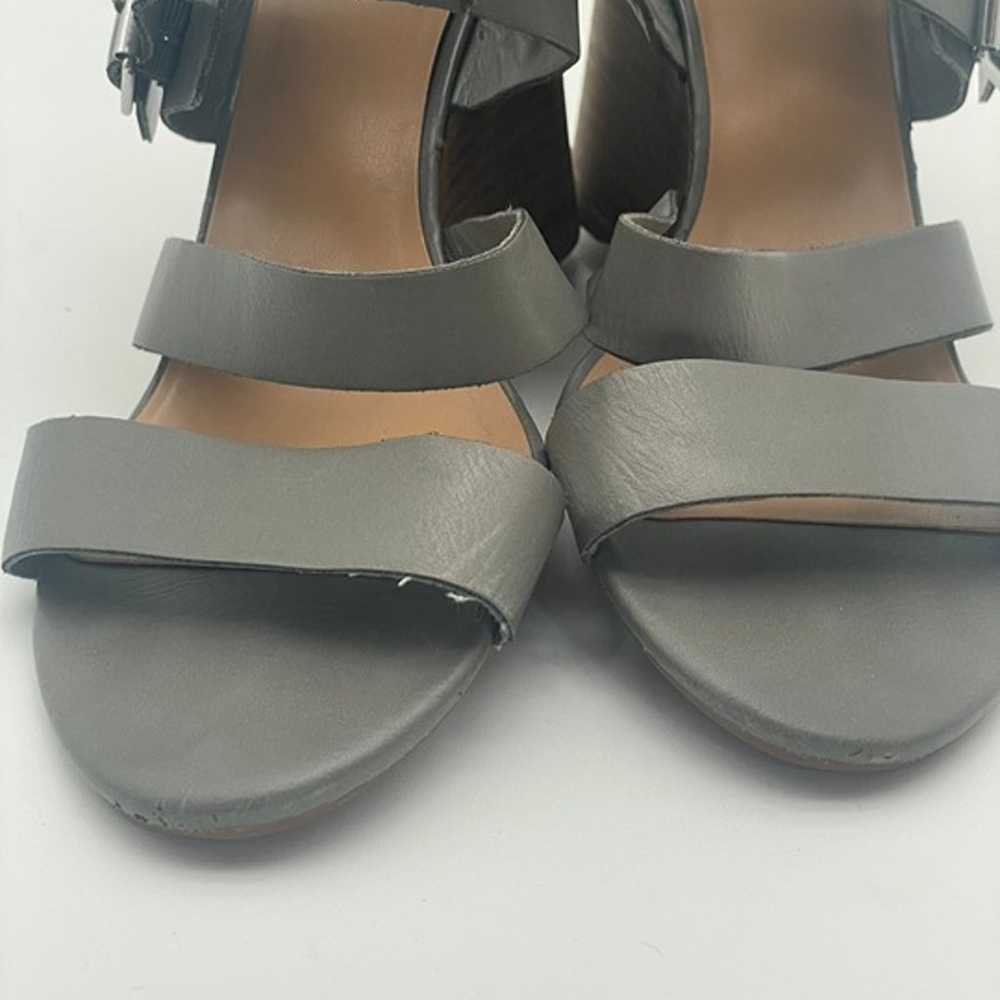 Crown Vintage Serena Gray Strappy Gladiator Wedge… - image 9