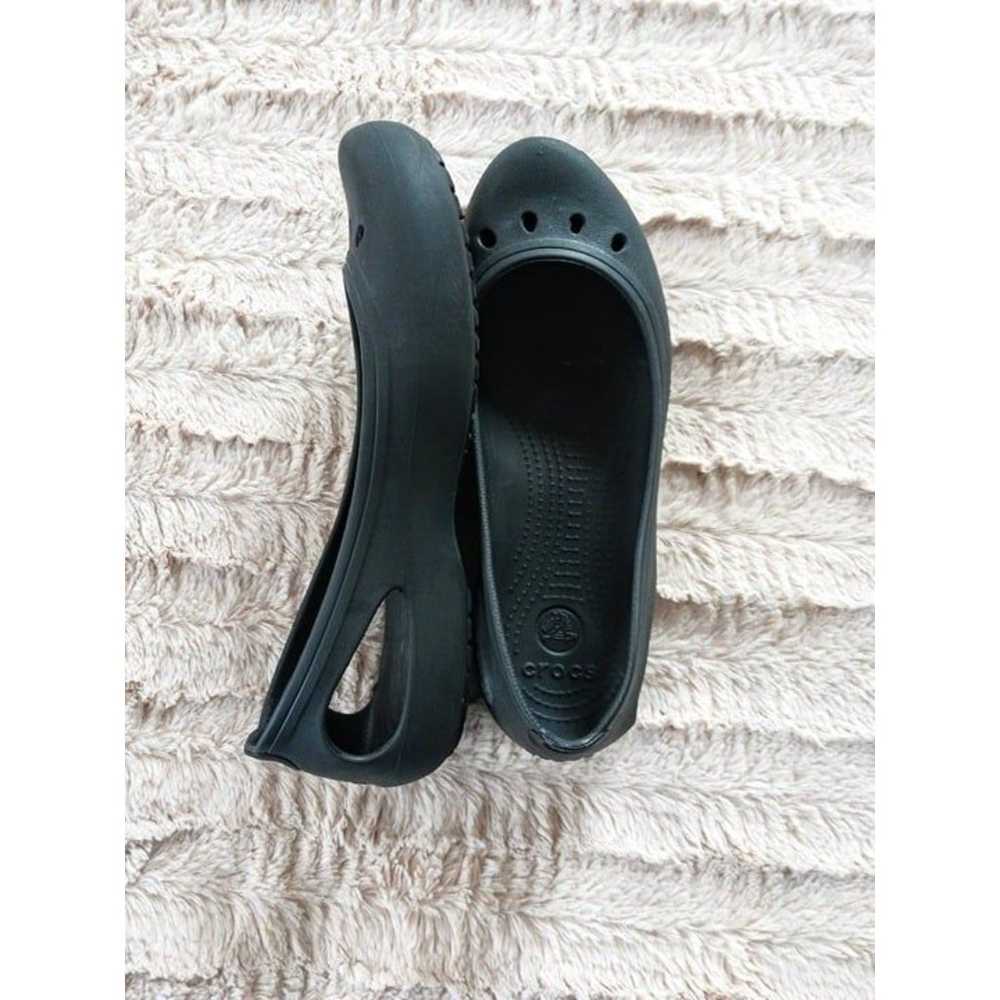 CROCS Women Kelli Comfort Ballet Black Slip On Fl… - image 5