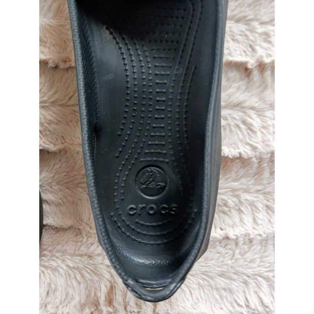 CROCS Women Kelli Comfort Ballet Black Slip On Fl… - image 8