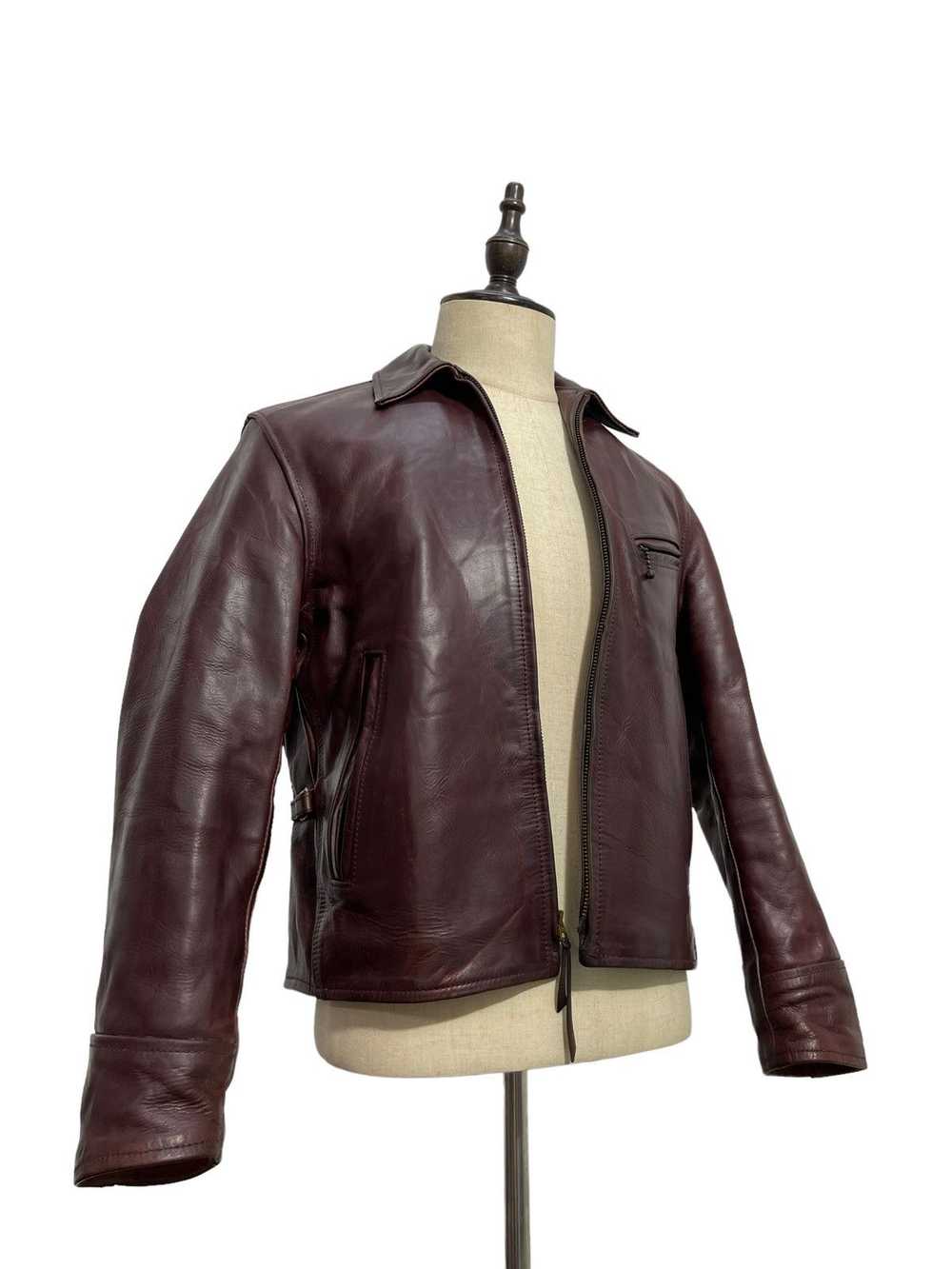 Aero Leather × Leather Jacket × Vintage 1930s Hal… - image 2