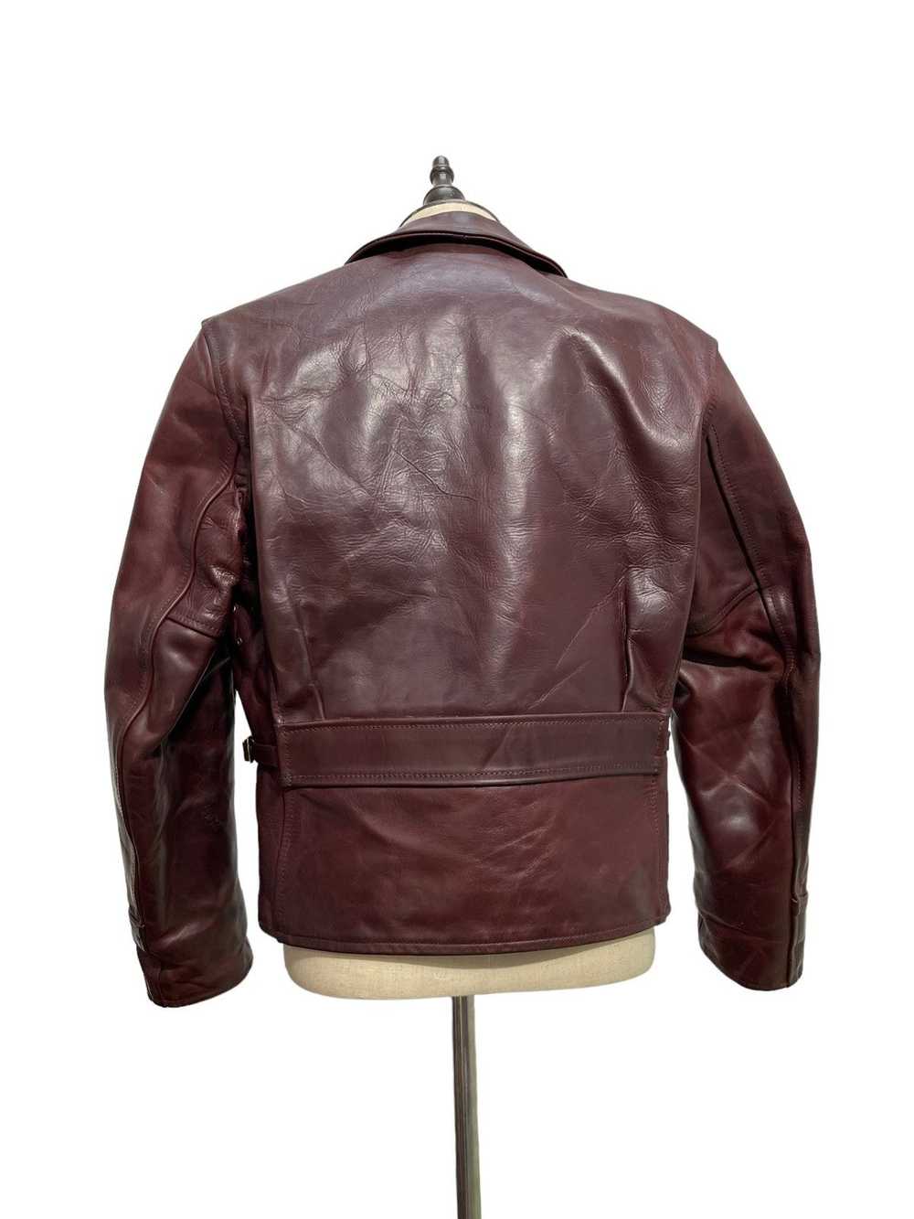 Aero Leather × Leather Jacket × Vintage 1930s Hal… - image 4