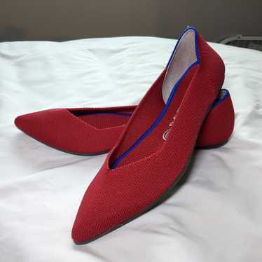 Rothys size 8.5 pointed flats red