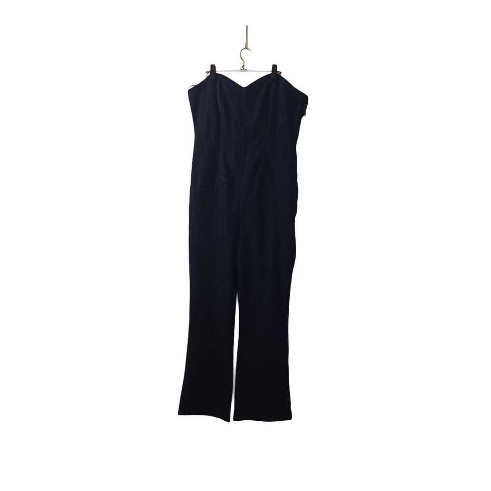 Designer Boom Boom Strapless Denim Jumpsuit Dark … - image 2