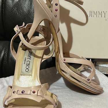 Vintage - Jimmy Choo 2004 “Jade” Pale Pink
Leathe… - image 1