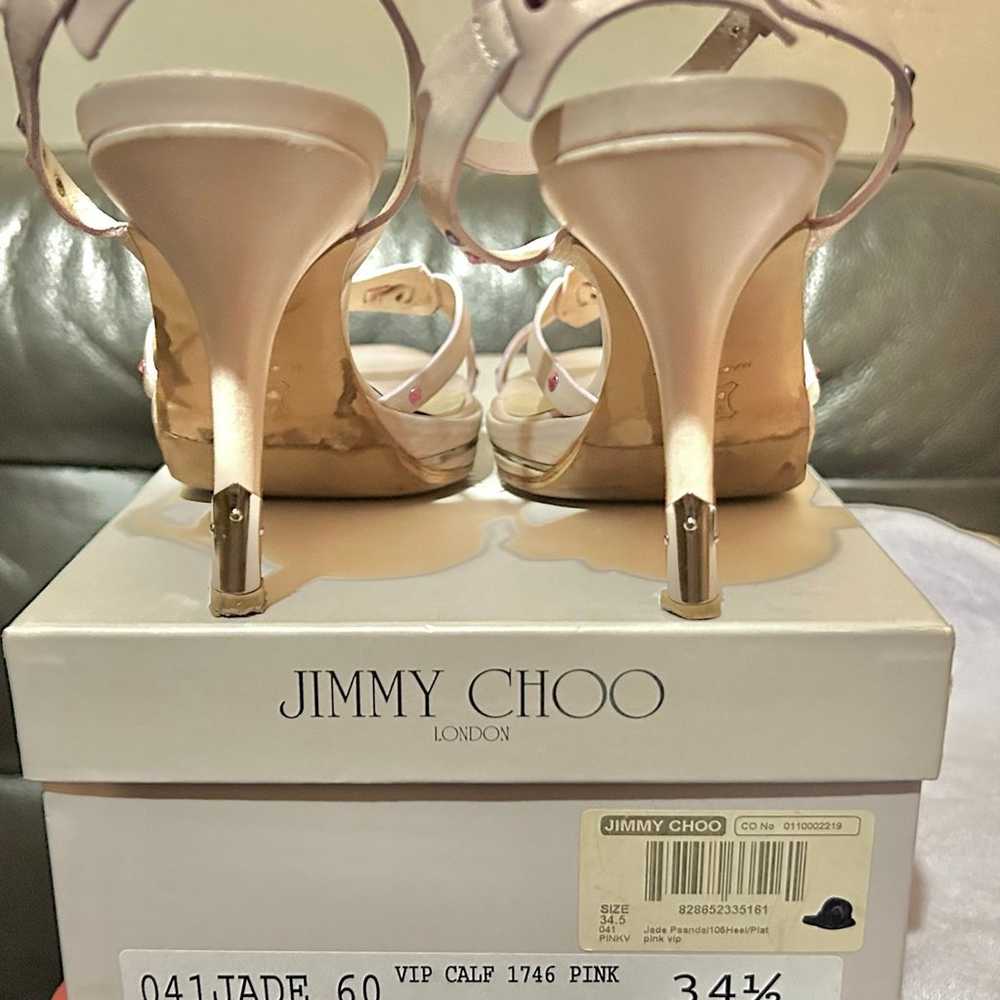 Vintage - Jimmy Choo 2004 “Jade” Pale Pink
Leathe… - image 8