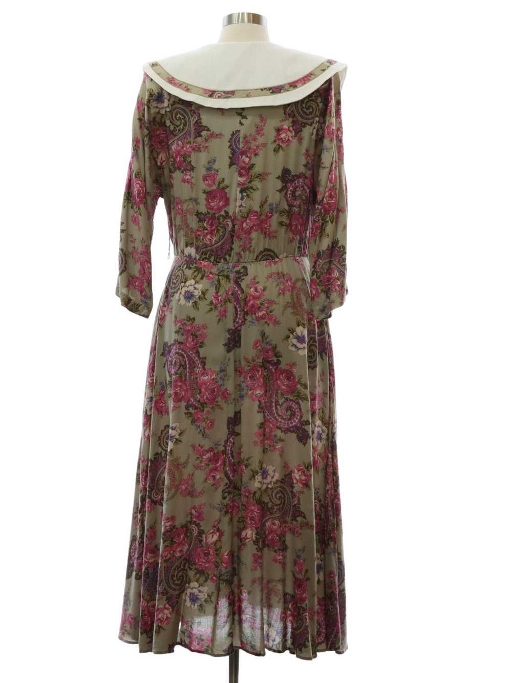 1980's Tina Barrie Tina Barrie Rayon Maxi Dress - image 3