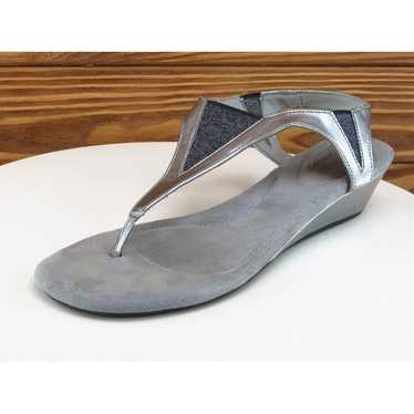 Dexflex Size 8.5 M Women Sandal Thong Silver Synt… - image 1