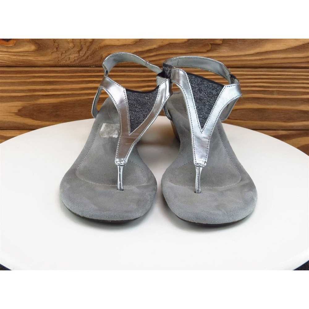 Dexflex Size 8.5 M Women Sandal Thong Silver Synt… - image 3