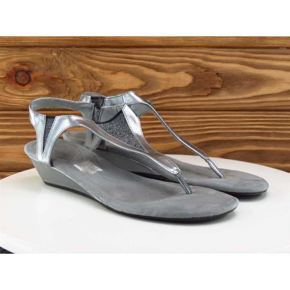 Dexflex Size 8.5 M Women Sandal Thong Silver Synt… - image 4