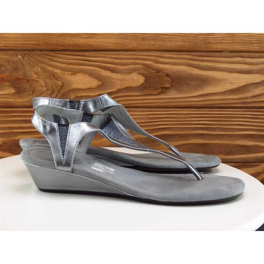 Dexflex Size 8.5 M Women Sandal Thong Silver Synt… - image 5