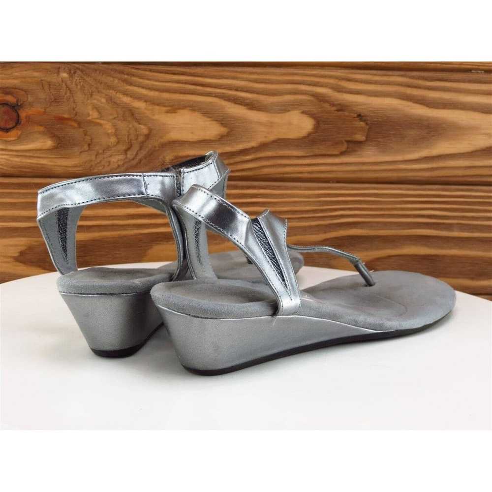 Dexflex Size 8.5 M Women Sandal Thong Silver Synt… - image 6