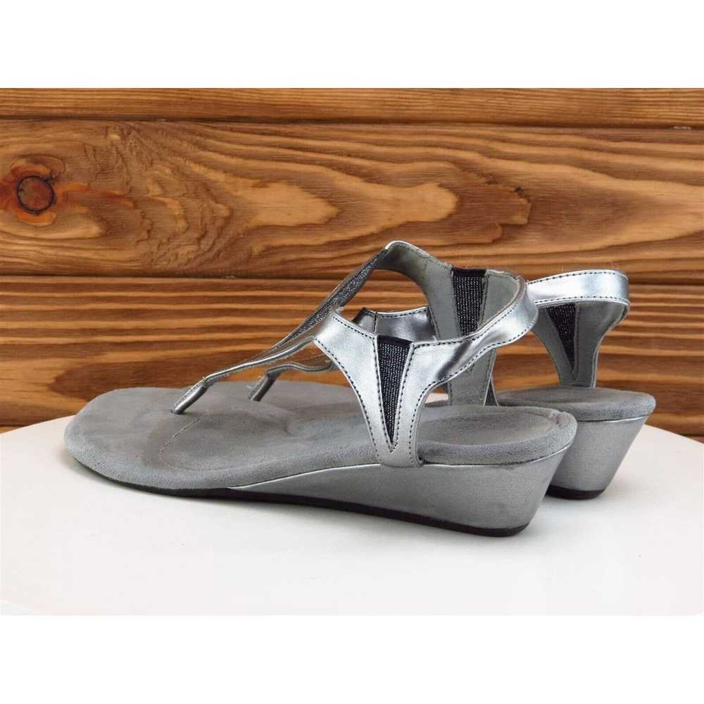 Dexflex Size 8.5 M Women Sandal Thong Silver Synt… - image 8