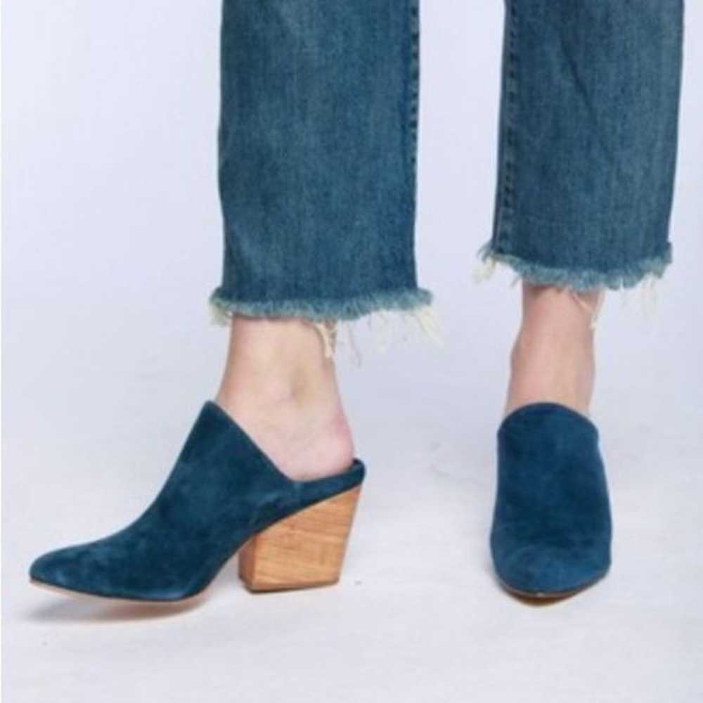 Able (Local + Global) Rojas Blue Suede Mule - 9.5 - image 2