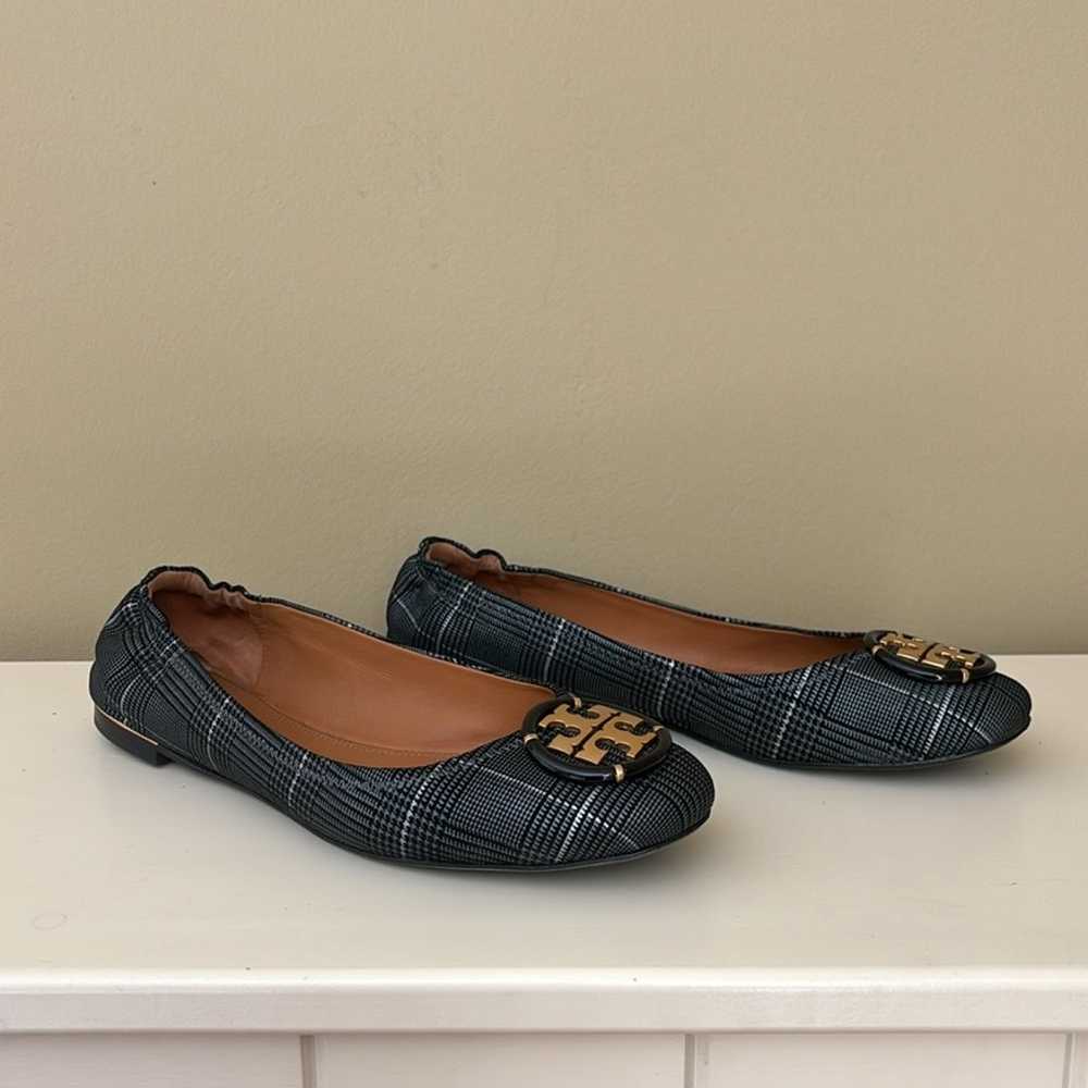 Tory Burch Grey Logo Ballet Flats - image 3