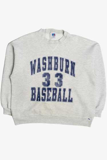 Vintage Washburn Baseball 33 Russell Athletic Swea