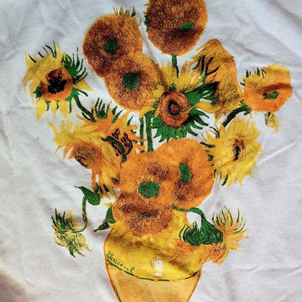 VINCENT VAN GOGH SUNFLOWERS SHIRT - image 3