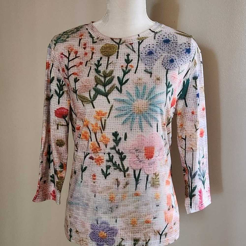 New Boutique Boho Floral T-shirt - image 1