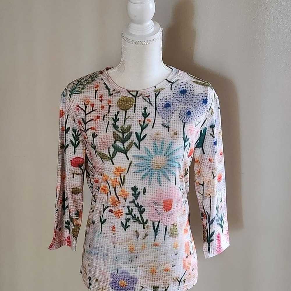 New Boutique Boho Floral T-shirt - image 2