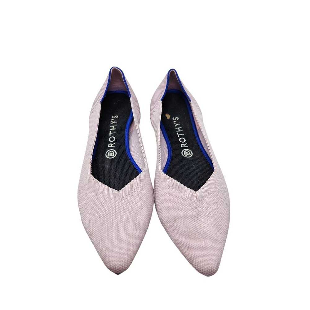 Rothys 11 The Point Light Pink Ballet Flat Washab… - image 4