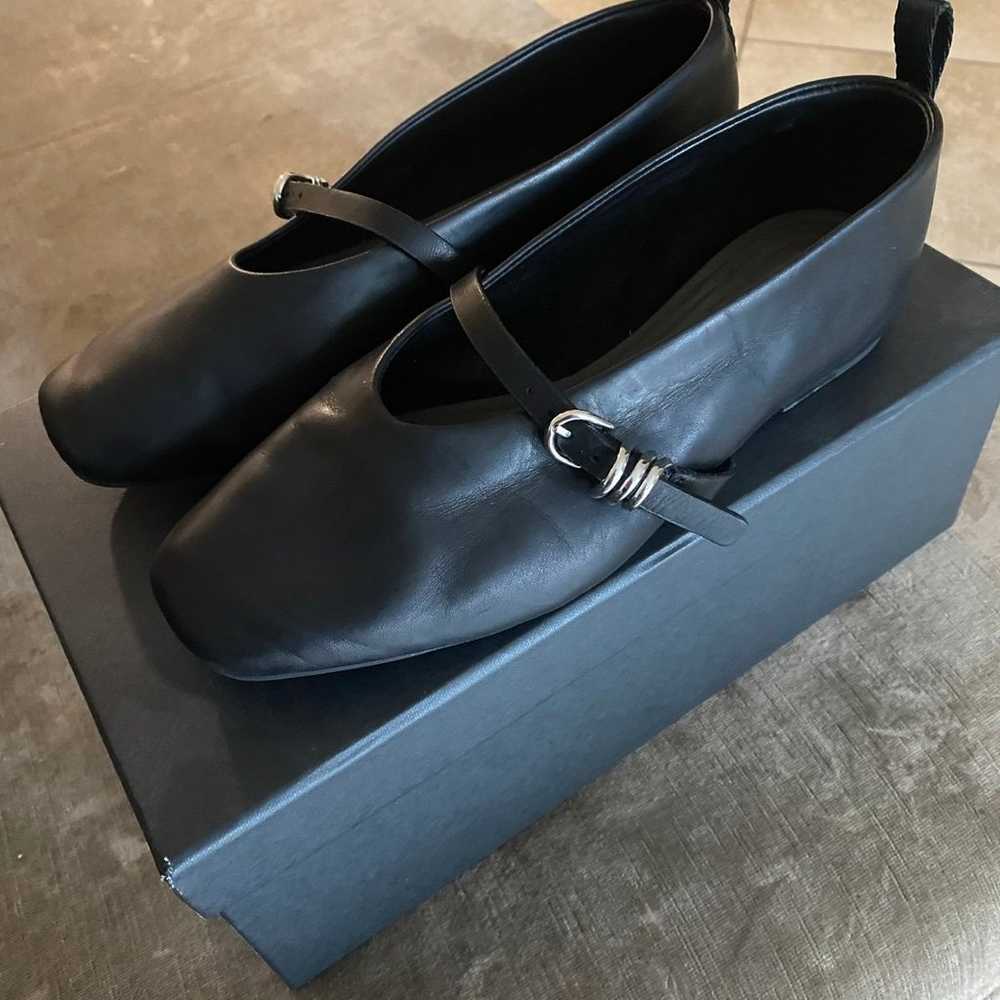 Rag and Bone black leather flats - image 2