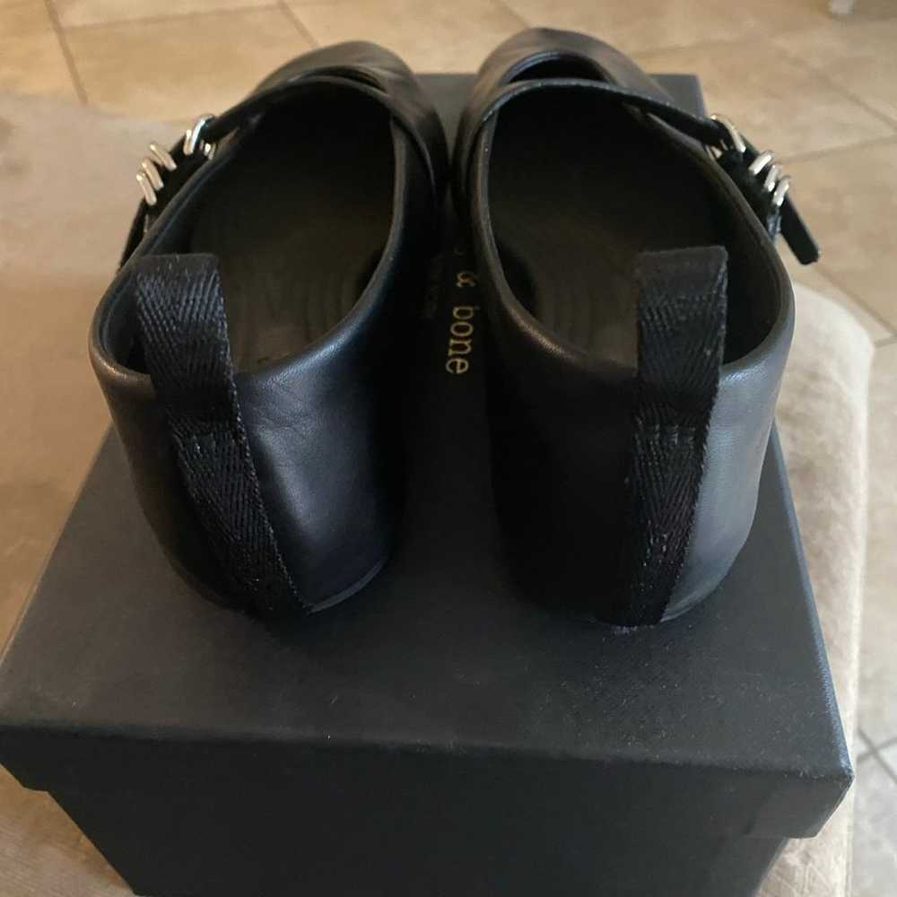 Rag and Bone black leather flats - image 4