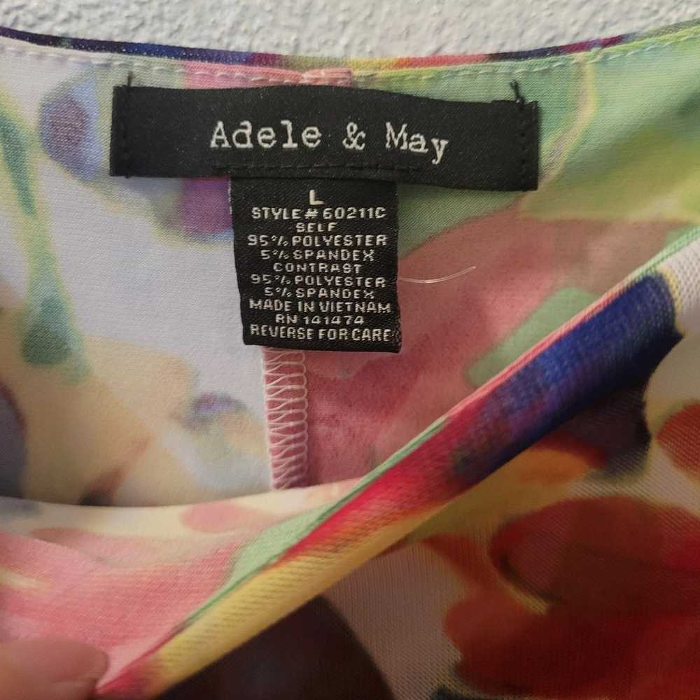 Adele & May y2k Cold Sholder Floral Top - image 4