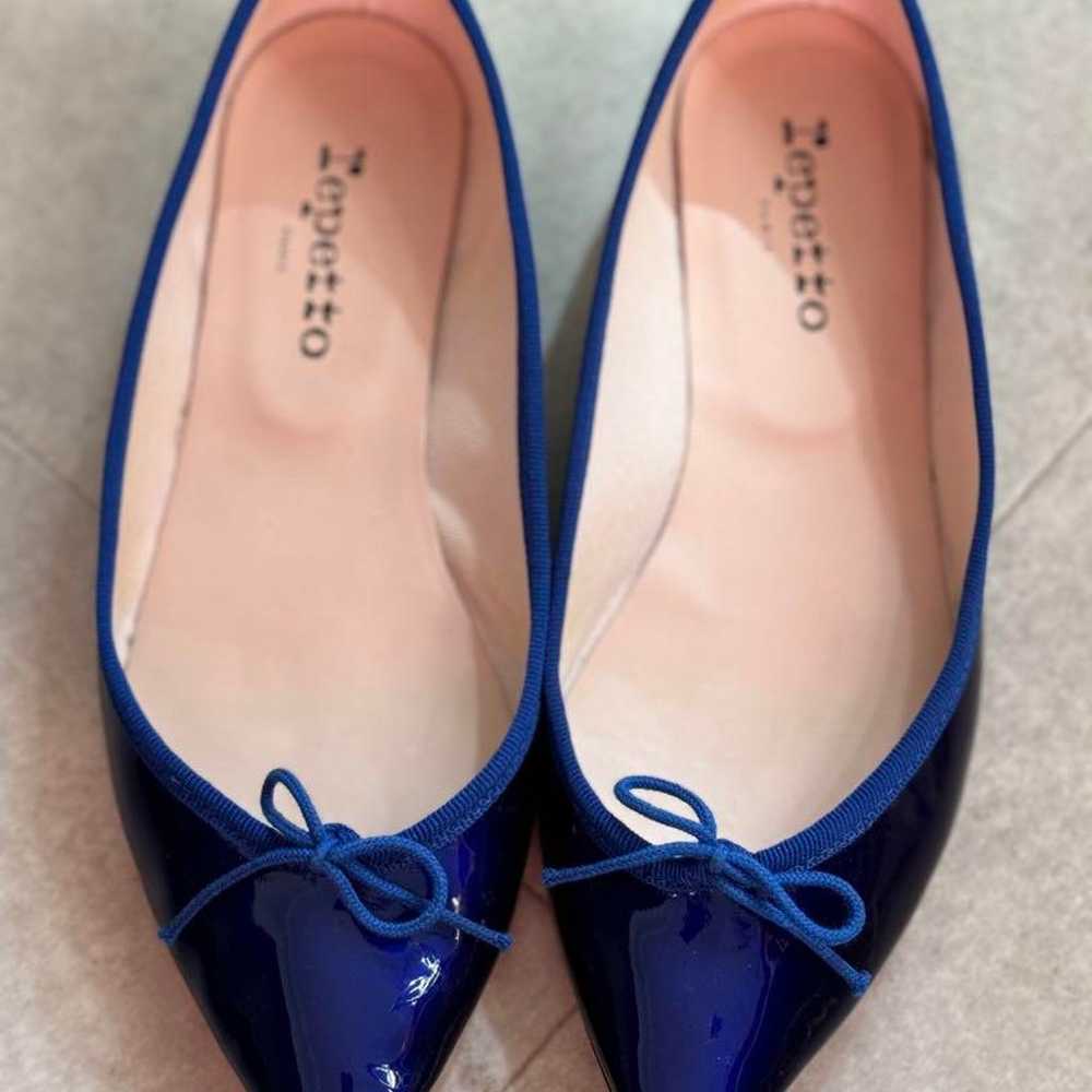 Repetto Patent Leather Pointed Toe Flat Shoes - image 2