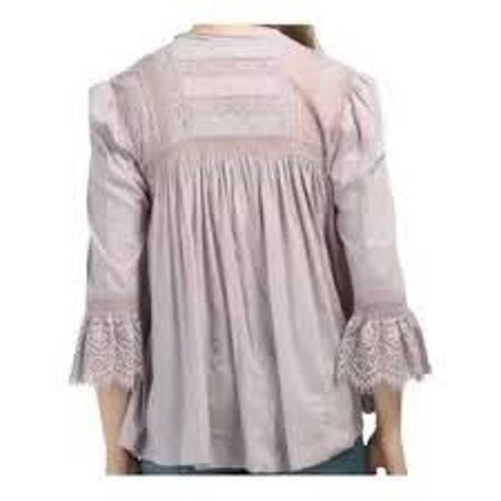 Free People Esme Button Up Blouse Lavender Mauve … - image 2