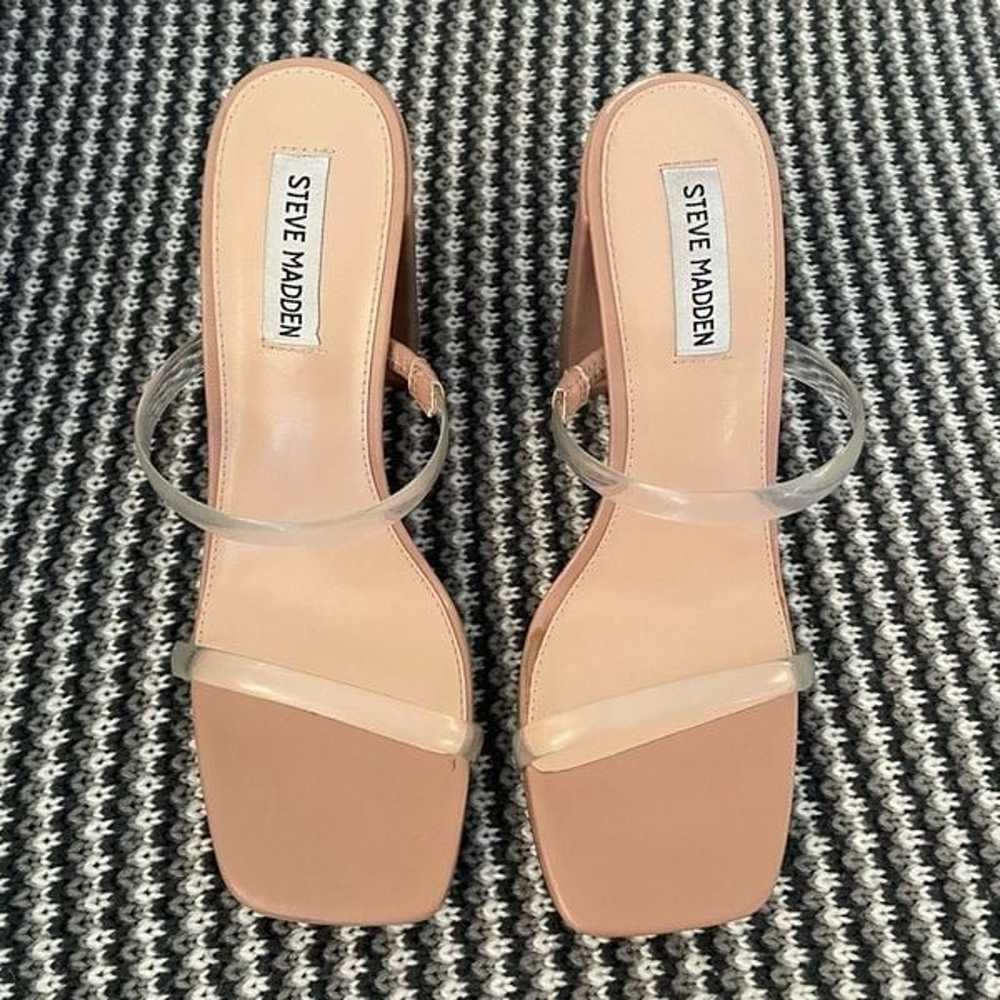 Steve Madden nude clear strappy high heel women’s… - image 5