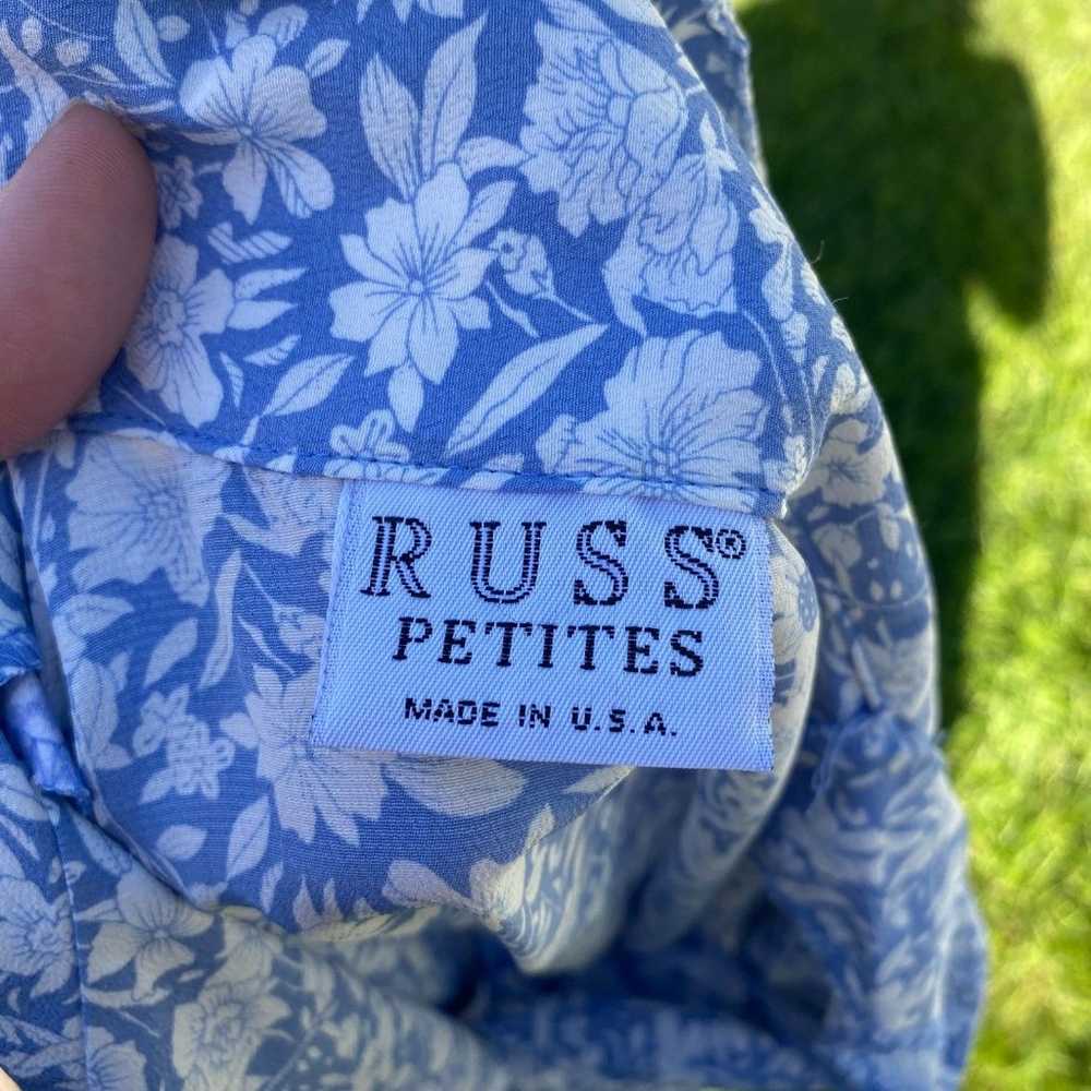 Vintage 80s Russ Petities French Floral Button Do… - image 3