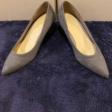 LE TALON Pointed-Toe Pumps Gray Suede 24 HIMIKO - image 1