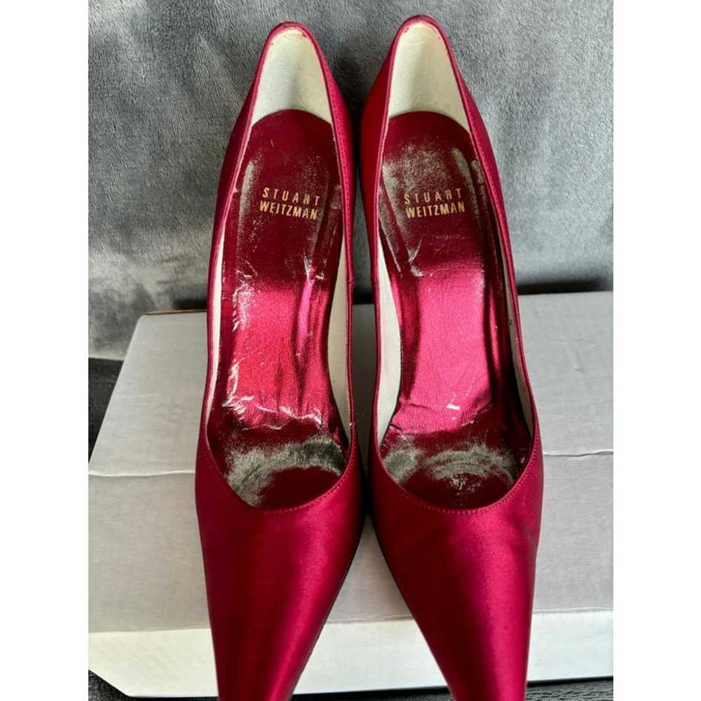 Stuart Weitzman Pointed Red Heels - image 3