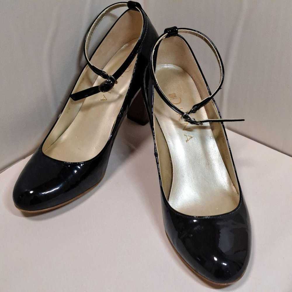 【Excellent Condition】 Diana Round Toe Pumps Black… - image 10