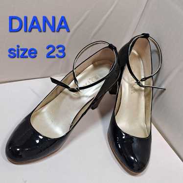 【Excellent Condition】 Diana Round Toe Pumps Black… - image 1