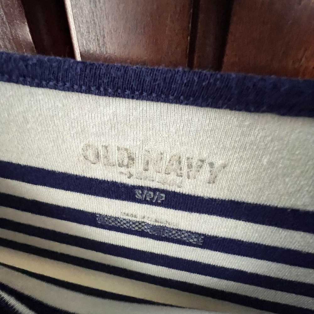 Old Navy Boatneck Nautical Striped Long Sleeve T-… - image 2