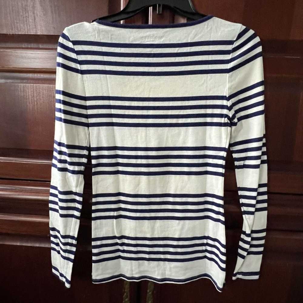 Old Navy Boatneck Nautical Striped Long Sleeve T-… - image 3