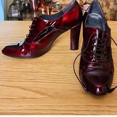 Stuart Weitzman Burgundy Patent Leather Heels