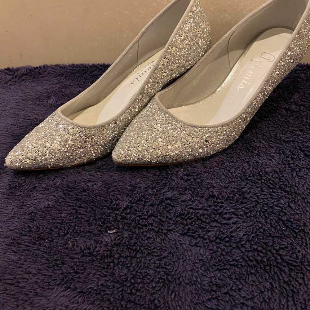 DIANA Glitter Pumps Silver 22 1/2 Wedding Party - image 2