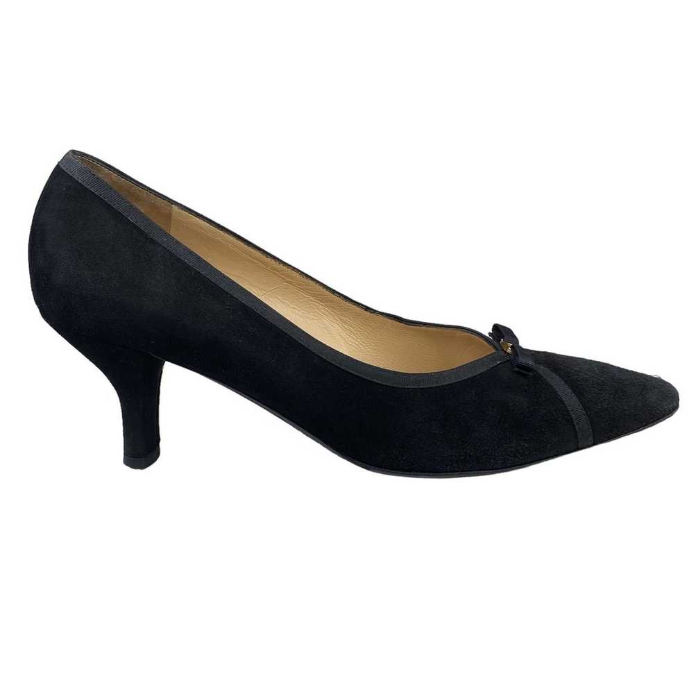 Salvatore Ferragamo Women’s Black Suede Pumps Siz… - image 1