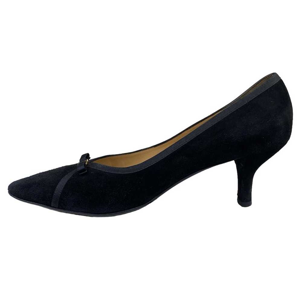 Salvatore Ferragamo Women’s Black Suede Pumps Siz… - image 2